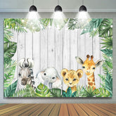 Aquarell Safari Tiere Hintergründe für babydusche